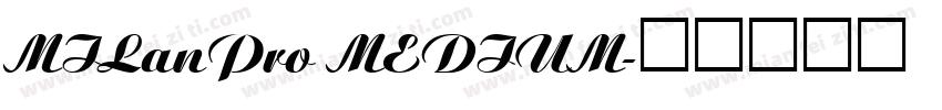MILanPro MEDIUM字体转换
